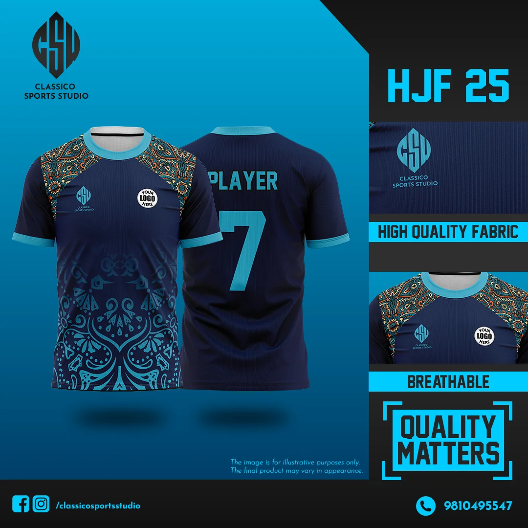 HJF 25 Custom Football Jersey  Ethnic-Inspired Premium Design | Classico Sportswear Nepal